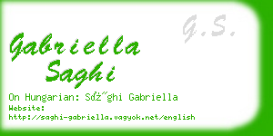 gabriella saghi business card
